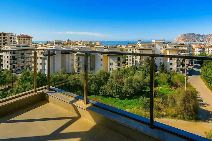 Двухкомнатная квартира в комплексе в районе Оба