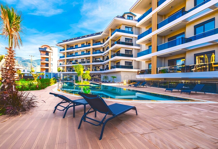 Двухкомнатная квартира в комплексе в районе Оба