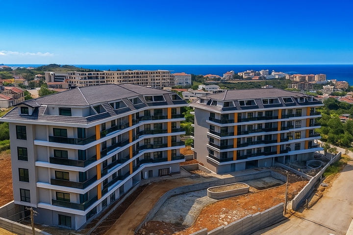 Двухкомнатная квартира в комплексе в районе Оба