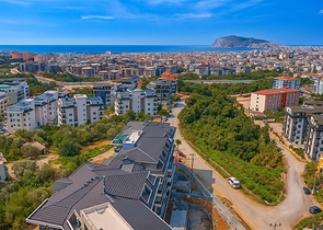 Двухкомнатная квартира в комплексе в районе Оба