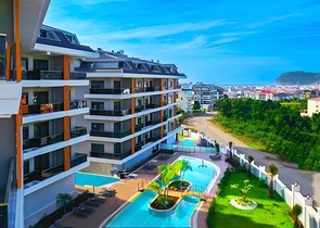 Двухкомнатная квартира в комплексе в районе Оба