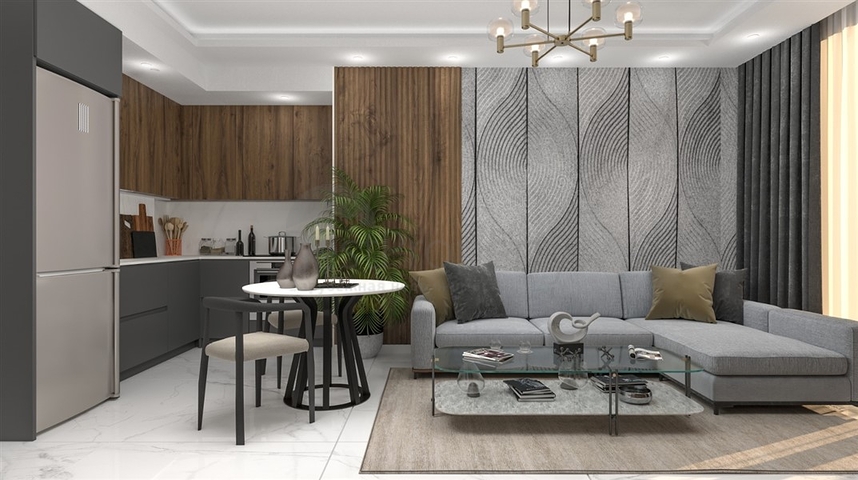 Новый проект в районе Оба в 350 м от моря  