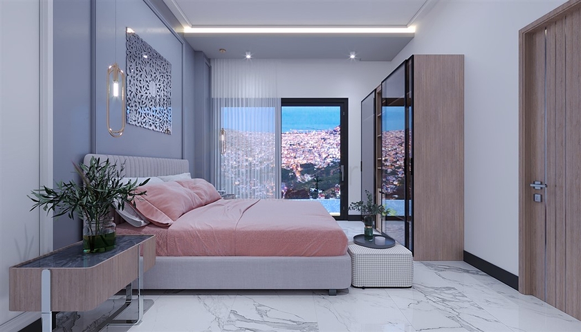 Проект вилл с потрясающим видом в центре Алании