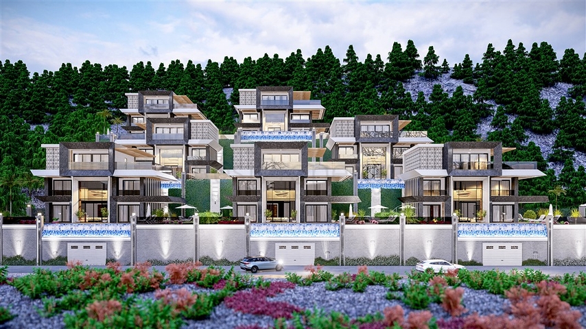 Проект вилл с потрясающим видом в центре Алании