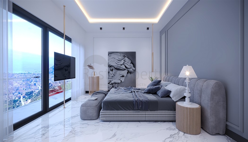 Проект вилл с потрясающим видом в центре Алании