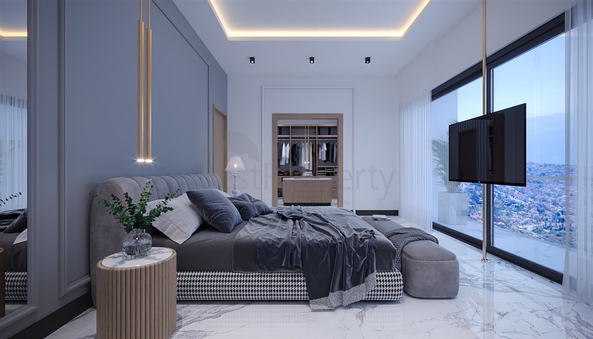 Проект вилл с потрясающим видом в центре Алании