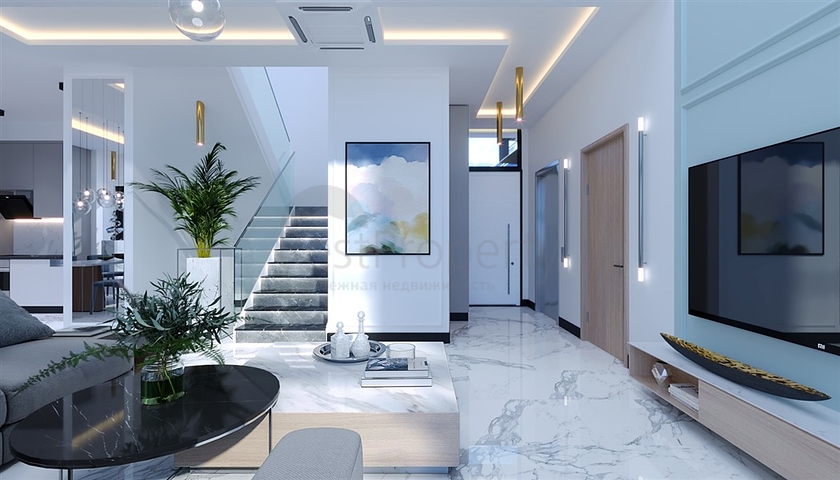 Проект вилл с потрясающим видом в центре Алании