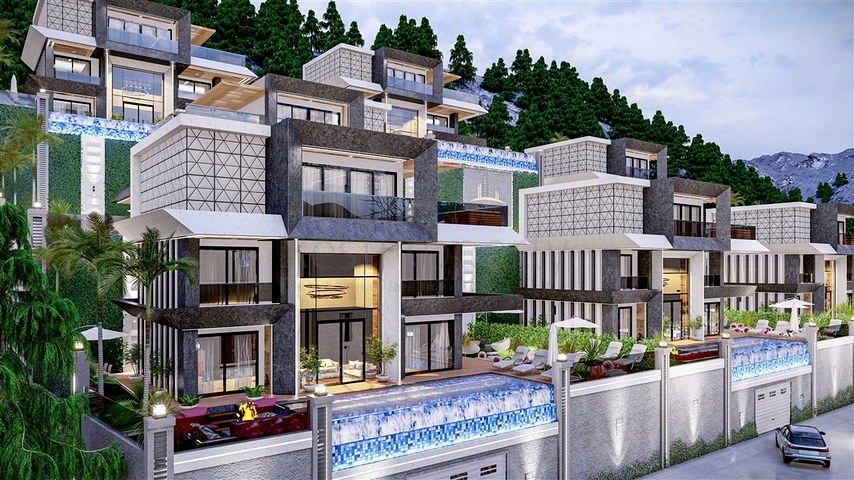Проект вилл с потрясающим видом в центре Алании