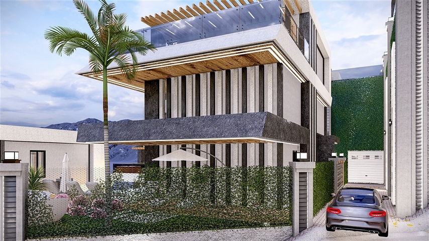 Проект вилл с потрясающим видом в центре Алании