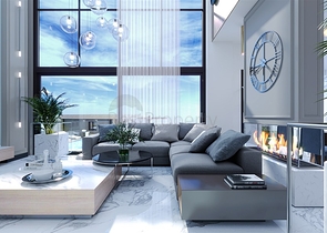 Проект вилл с потрясающим видом в центре Алании