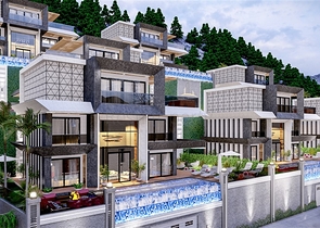 Проект вилл с потрясающим видом в центре Алании