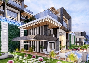 Проект вилл с потрясающим видом в центре Алании