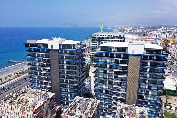 Квартира 2+1 с панорамным видом на море в районе Махмутлар