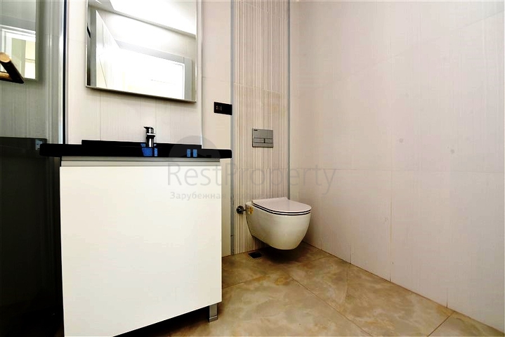 Квартира 2+1 с панорамным видом на море в районе Махмутлар