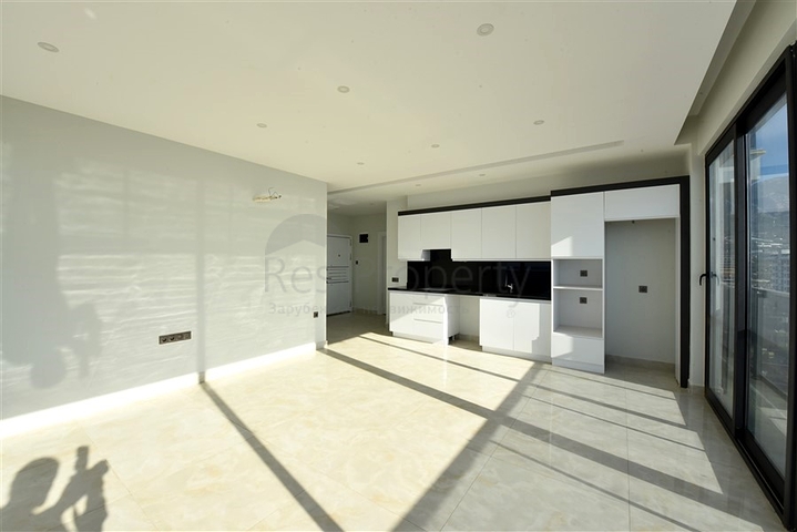 Квартира 2+1 с панорамным видом на море в районе Махмутлар