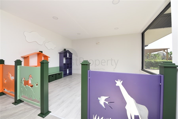 Двухэтажный садовый дуплекс 2+1 в районе Оба 