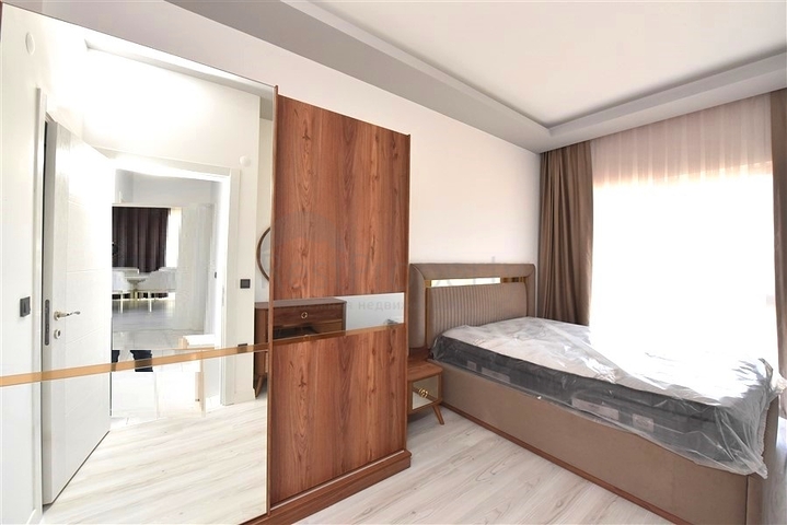 Новая квартира 2+1 с видом на море в Авсалларе