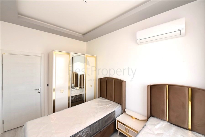 Новая квартира 2+1 с видом на море в Авсалларе