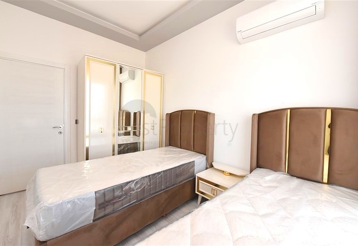 Новая квартира 2+1 с видом на море в Авсалларе