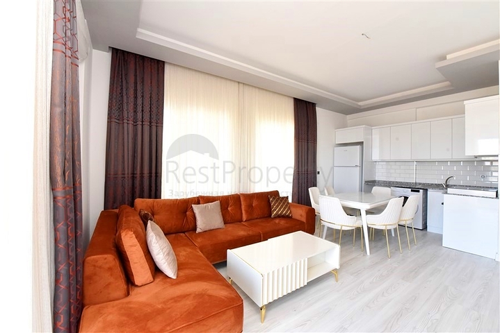 Новая квартира 2+1 с видом на море в Авсалларе