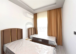 Новая квартира 2+1 с видом на море в Авсалларе