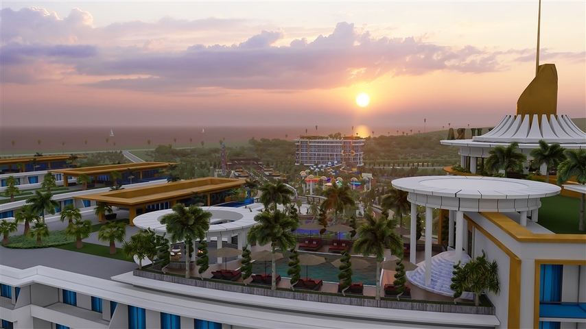 Квартира 1+1 в самом масштабном проекте в Алании в районе Тюрклер