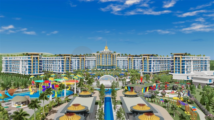 Квартира 1+1 в самом масштабном проекте в Алании в районе Тюрклер