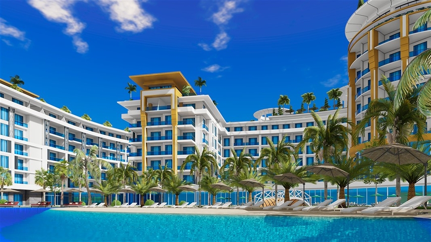 Квартира 1+1 в самом масштабном проекте в Алании в районе Тюрклер