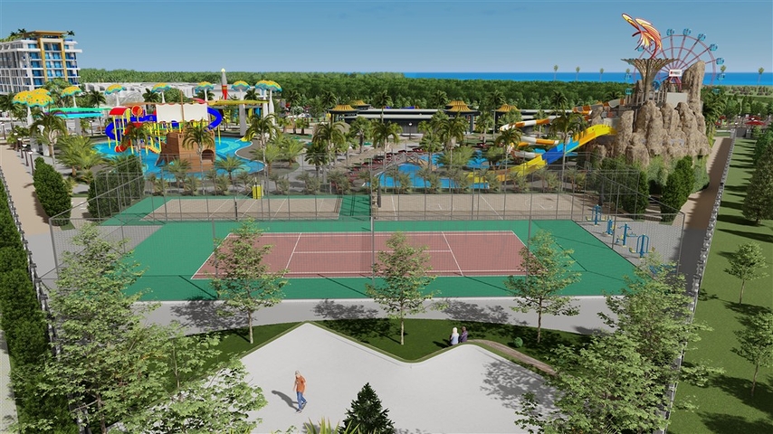 Квартира 1+1 в самом масштабном проекте в Алании в районе Тюрклер