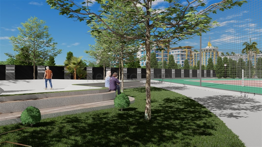 Квартира 1+1 в самом масштабном проекте в Алании в районе Тюрклер