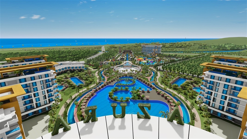 Квартира 1+1 в самом масштабном проекте в Алании в районе Тюрклер