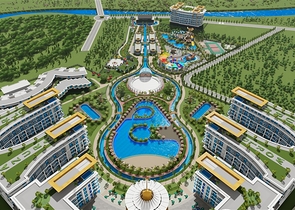 Квартира 1+1 в самом масштабном проекте в Алании в районе Тюрклер