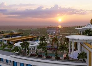 Квартира 1+1 в самом масштабном проекте в Алании в районе Тюрклер