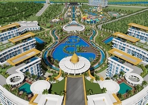 Квартира 1+1 в самом масштабном проекте в Алании в районе Тюрклер