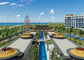 Квартира 1+1 в самом масштабном проекте в Алании в районе Тюрклер