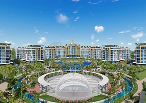 Квартира 1+1 в самом масштабном проекте в Алании в районе Тюрклер