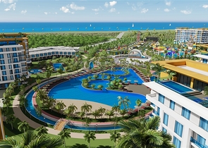 Квартира 1+1 в самом масштабном проекте в Алании в районе Тюрклер