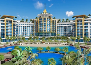 Квартира 1+1 в самом масштабном проекте в Алании в районе Тюрклер