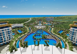 Квартира 1+1 в самом масштабном проекте в Алании в районе Тюрклер