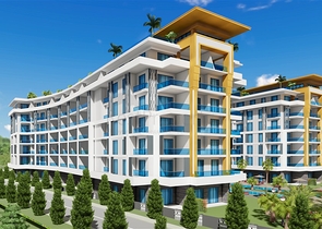 Квартира 1+1 в самом масштабном проекте в Алании в районе Тюрклер