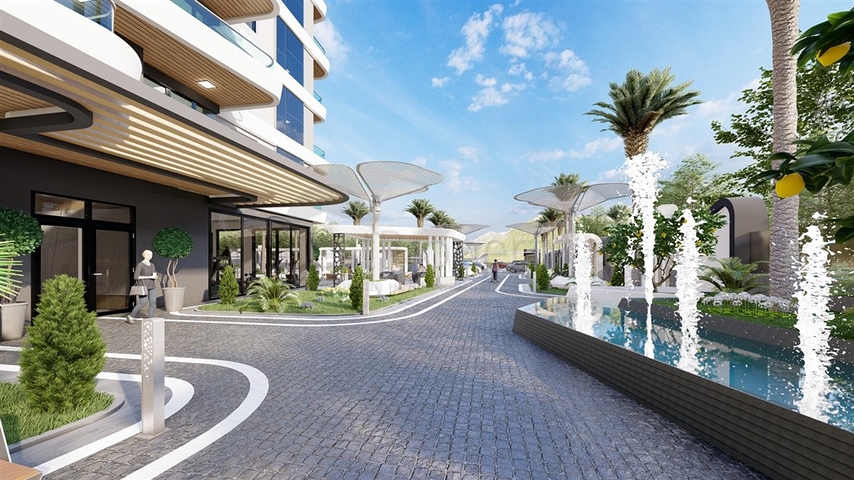 Пентхаус 2+1 в новом комплексе в центре Махмутлара