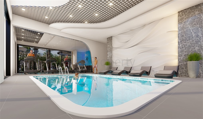 Пентхаус 2+1 в новом комплексе в центре Махмутлара