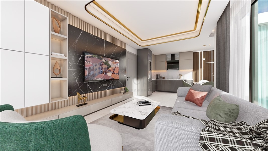 Пентхаус 2+1 в новом комплексе в центре Махмутлара