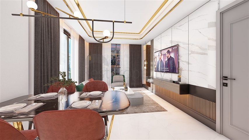 Пентхаус 2+1 в новом комплексе в центре Махмутлара