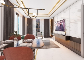 Пентхаус 2+1 в новом комплексе в центре Махмутлара