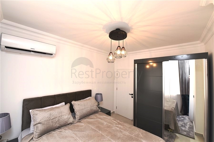 Уютные апартаменты 2+1 с видом на море в Тосмуре