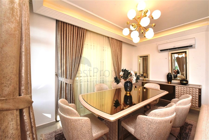 Уютные апартаменты 2+1 с видом на море в Тосмуре