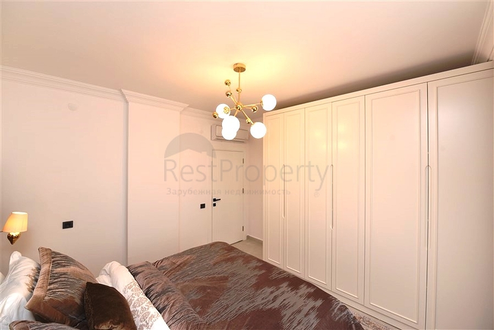 Уютные апартаменты 2+1 с видом на море в Тосмуре