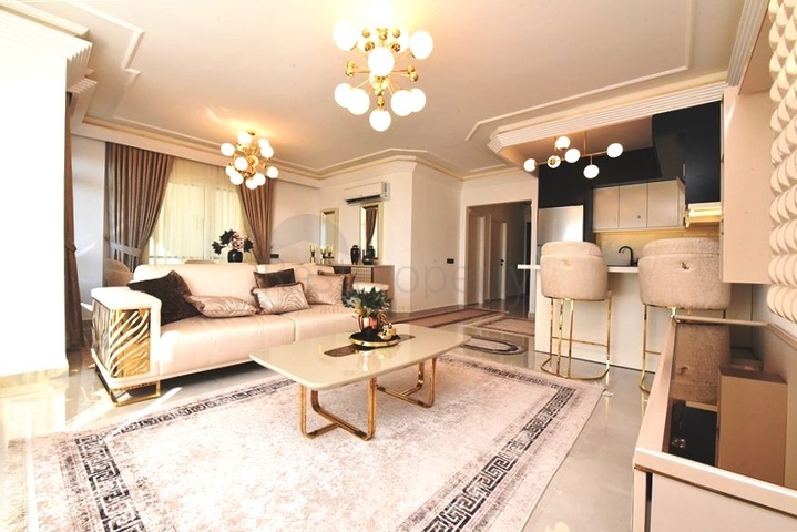 Уютные апартаменты 2+1 с видом на море в Тосмуре