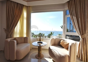 Уютные апартаменты 2+1 с видом на море в Тосмуре